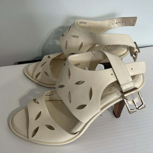 Vince Camuto Ivory Cutout Sandals - Picture 8 of 8
